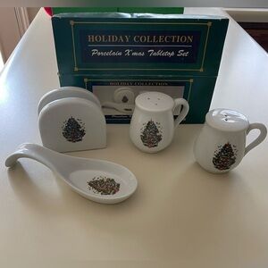 Porcelain Christmas Tabletop Set